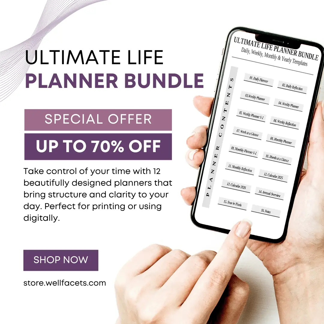 ULTIMATE LIFE PLANNER BUNDLE 12 Printable & Digital Planners