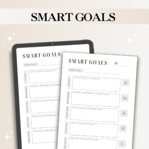 SMART Goals Planner – Digital & Printable Goal Setting Template for Success
